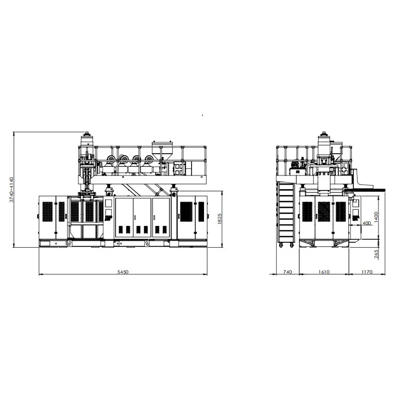 Meaisín Múnlaithe Buille 60L a charnadh